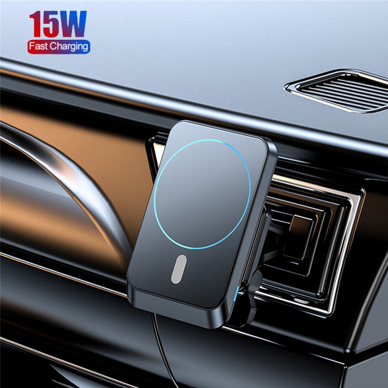 Wireless Charger Car Phone Holder Newest Magnetic Wireless Car Charger Mount For IPhone 12 Pro Max Mini Magsafing Fast Charging