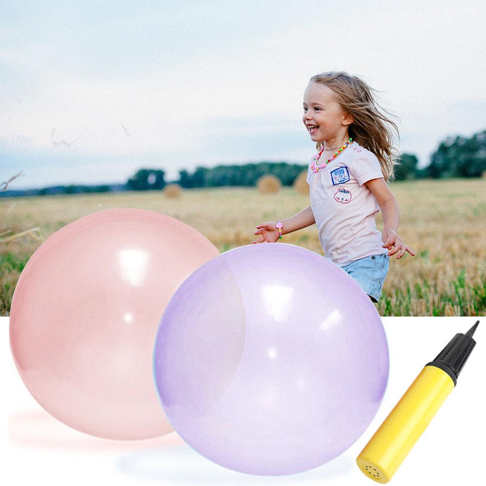 Udendørs strandkugle fyldt med vandballon klappet kugle lille boble kugle tpr oppustelig legetøj fantastisk tårefast super