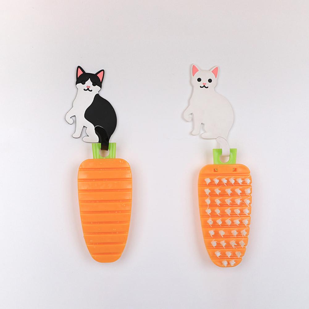 Vegetable Cleaning Brush Eco-friendly Multifunctional Carrot Shape PP Durable Adorable Potato Scrubber Kitchen Tools Brushes