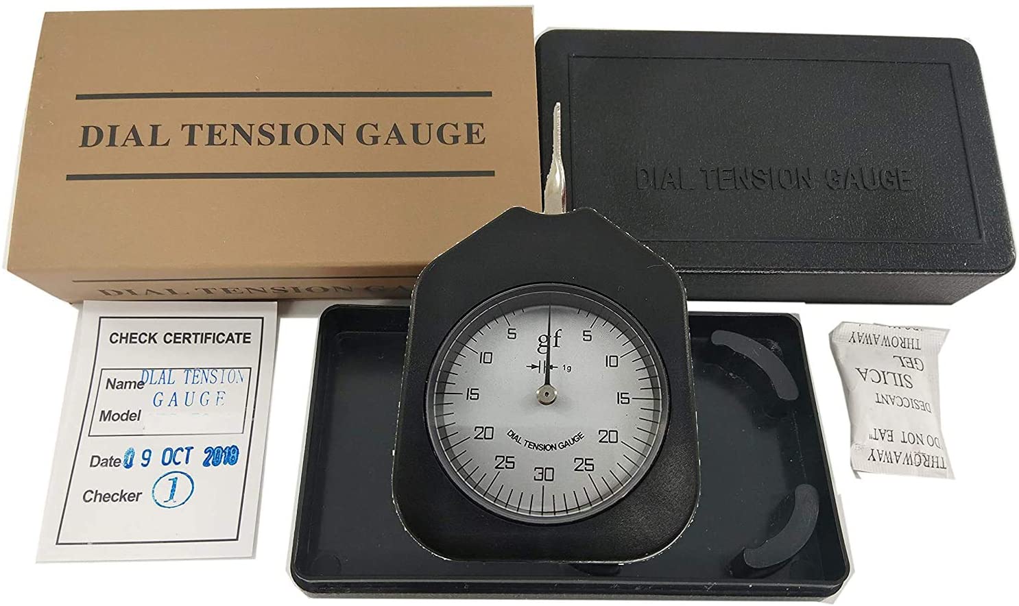 Tensionmeter Analog Dial Tension Gauge meter tester Gram Force Meter Single Pointer 30G