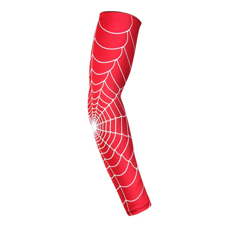 Quick Dry UV Schutz Compression Arm Sleeves für Basketball Ellenbogen Pad Fitness Armschützer Sport Radfahren Hülse: Red / M