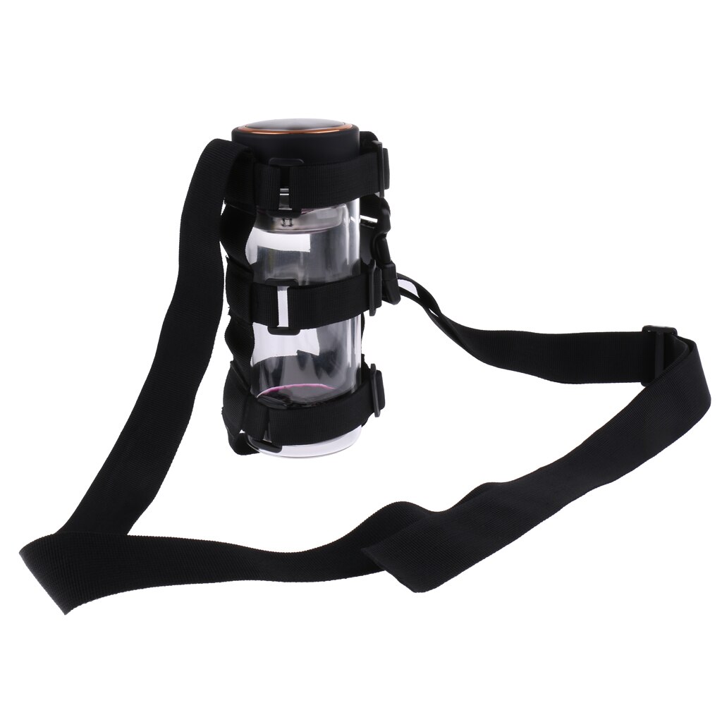 Water Bottle Carrier with Shoulder Strap - Adjustable, Perfect fit, Portable &amp; Versatile