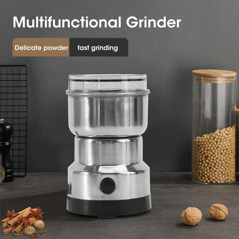 400W Stainless Electric Grinder Baby Food Pulverizer Coffee Beans Mill Grinder Fast Grinding Multifunction Smash Machine