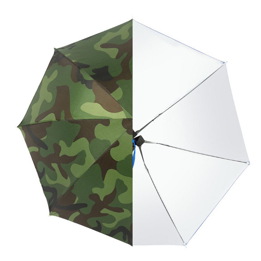 Umbrella Hat Waterproof UV Resistant Hands-Free Fishing Hat Outdoor Foldable Camping Fishing Cap Beach Head Umbrella Hat