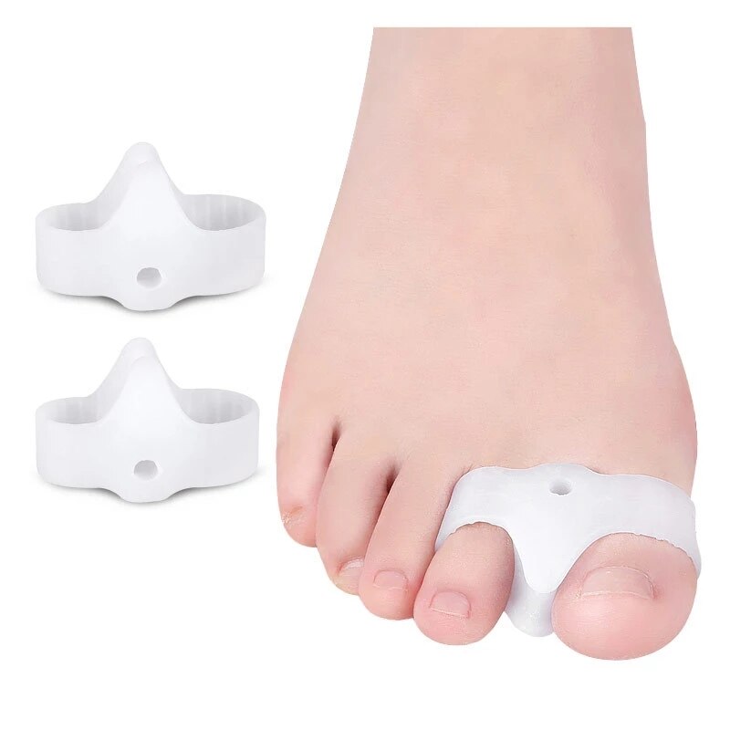 5 Pairs Silicone Gel Toe Finger Separators Spacers Feet Straightener Bunion Corrector Hallux Valgus Toe Protector