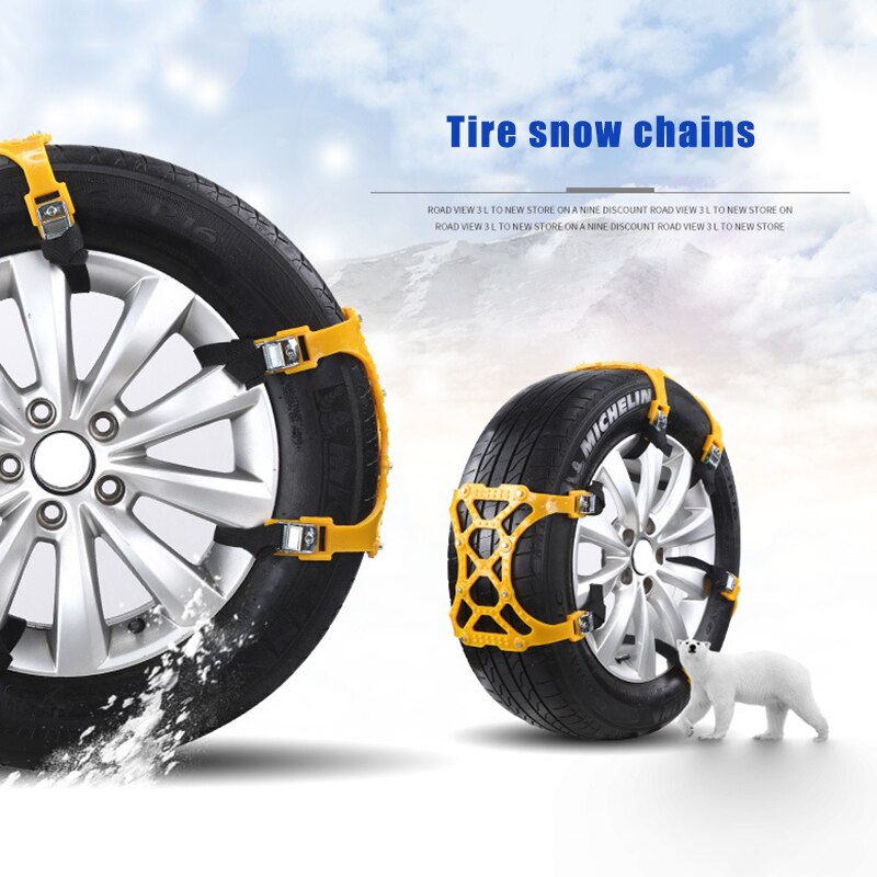Antiskid Car Tire Chains Universal SUV Vehicles Snow Chain Belts C66