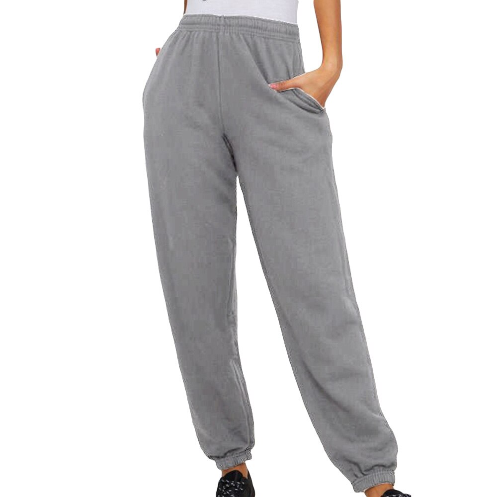 Vrouwen Jogging Sport Broek Gym Effen Losse Broek Fitness Running Broek Vrouwelijke Toevallige Losse Joggingbroek Zachte Sportkleding