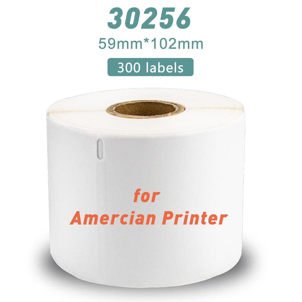 Termopappersetikettrulle 11354 11352 11355 99010 99012 30323 30252 99014 utskrivbara pappersklistermärken för dymo labelwriter 450 turbo
