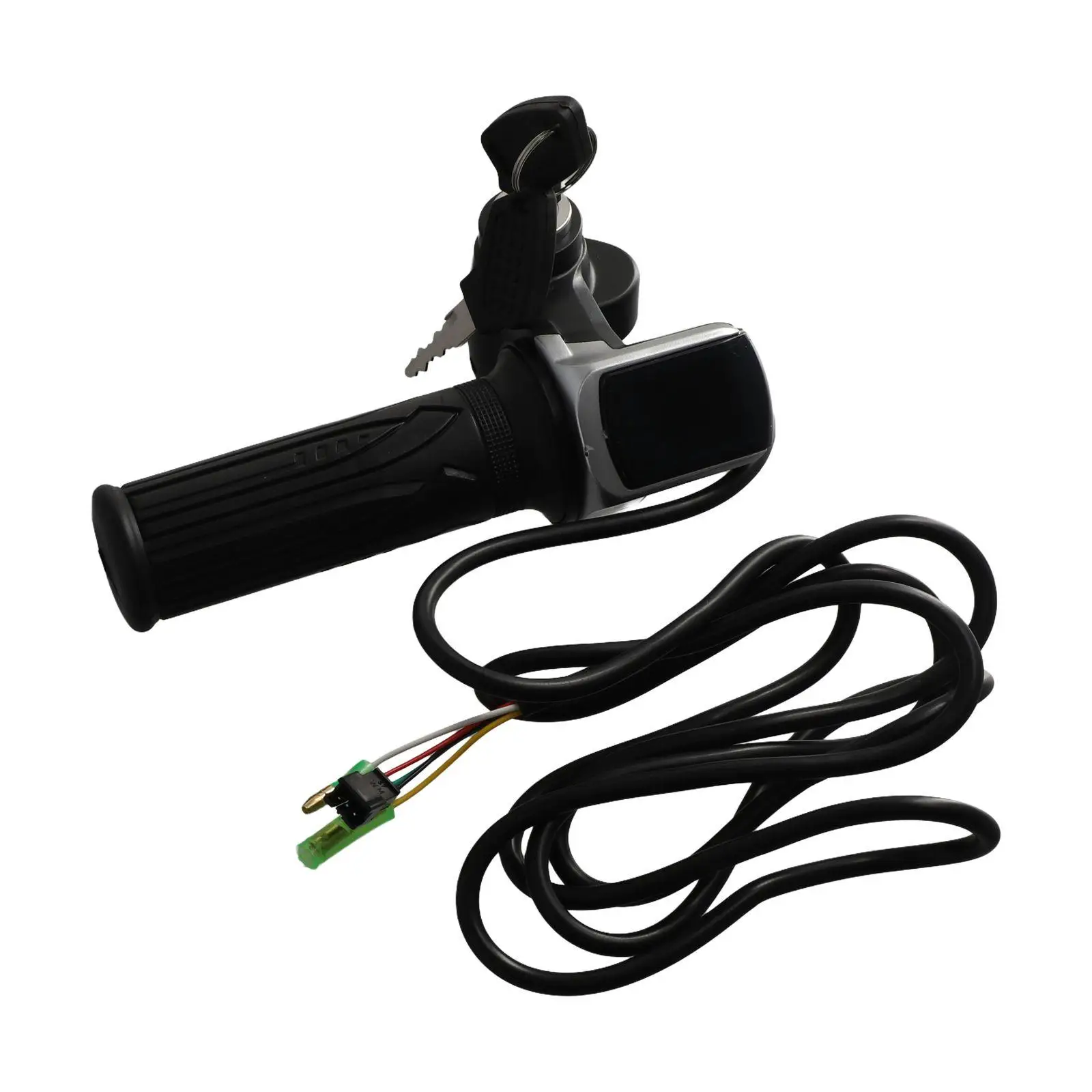Poignée d'accélérateur pour Scooter électrique 36V/48V/60V, avec verrouillage à clé, indicateur d'alimentation, contrôle de vitesse, guidon, accélérateur d'accélérateur pour scooter électrique