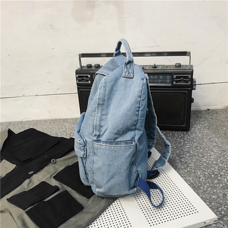 Stor kapacitet män/kvinnor ryggsäck denim casual skolväskor för tjejer/pojkar väska resväska ryggsäck ryggsäck kvinnor mochila mujer