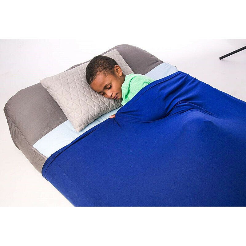 Sovemuffe sanseark til børn kompression alternativ til vægtede tæpper, hjælper med at øge roen og komforten, åndbar