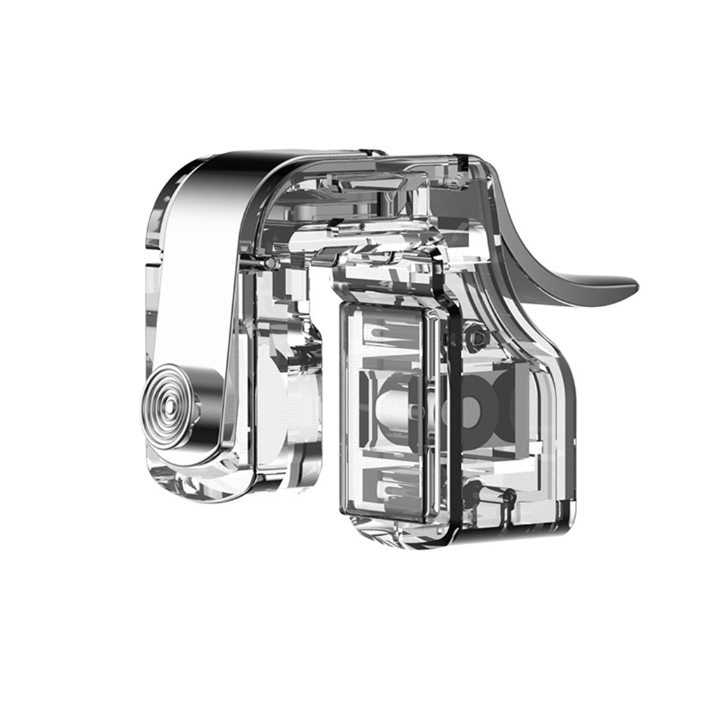 1 paar mini-hulpstuk verwijderbare gaming-triggerhendel controller telefoon games transparante metalen accessoires universele vuurknop