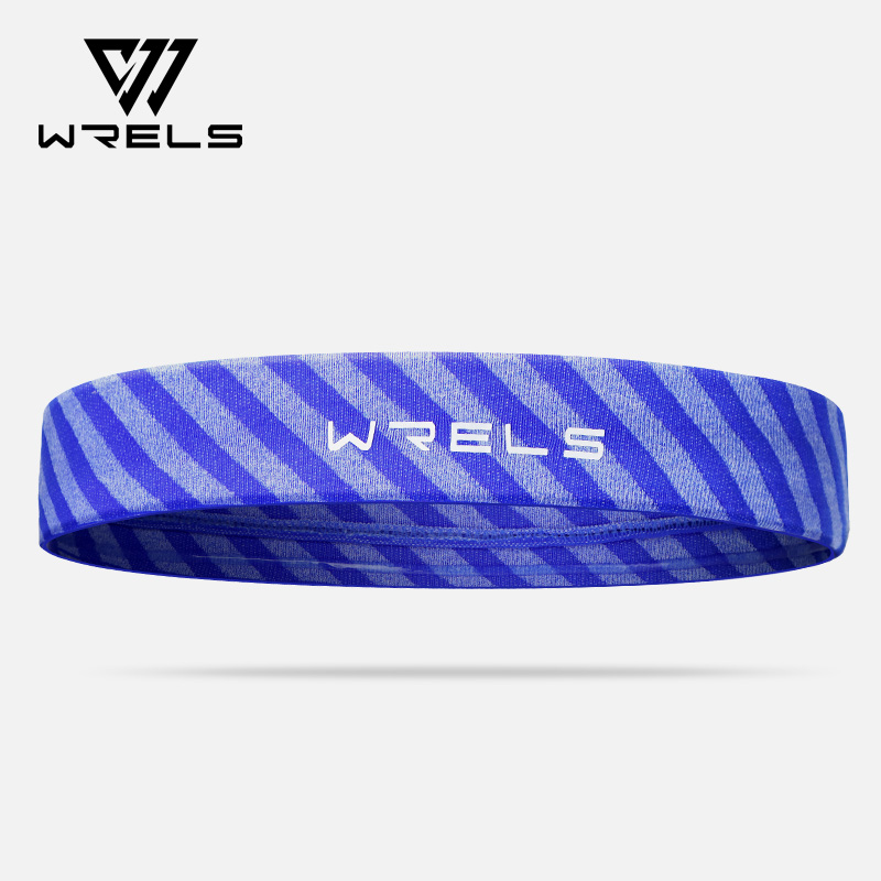 WRELS Sporthoofdbanden Antislip Vochtafvoerende Workout Zweetbandjes voor Hardlopen Yoga Sneldrogende elastische zweethaarband: Light Grey