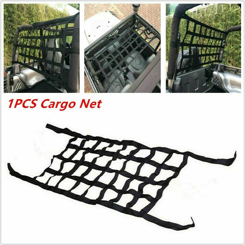 Hamaca de techo multifunción para coche, red de almacenamiento de carga, cubierta de coche apta para Jeep Wrangler TJ JK JL