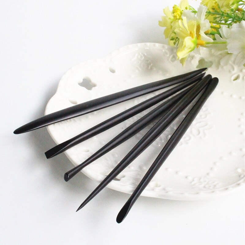1Set Stainless Steel Rod Needles Pottery Modeling Carving Clay Porcelain Sculpture Engrave Ceramics Tools Texture Metal Tool