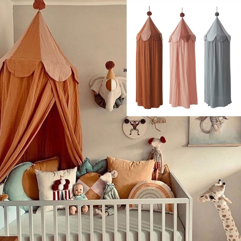 Anti Mosquito Cotton Baby Canopy Mosquito Net Princess Bed Canopy Girls Room Decoration Bed Canopy Pest Control Reject Net