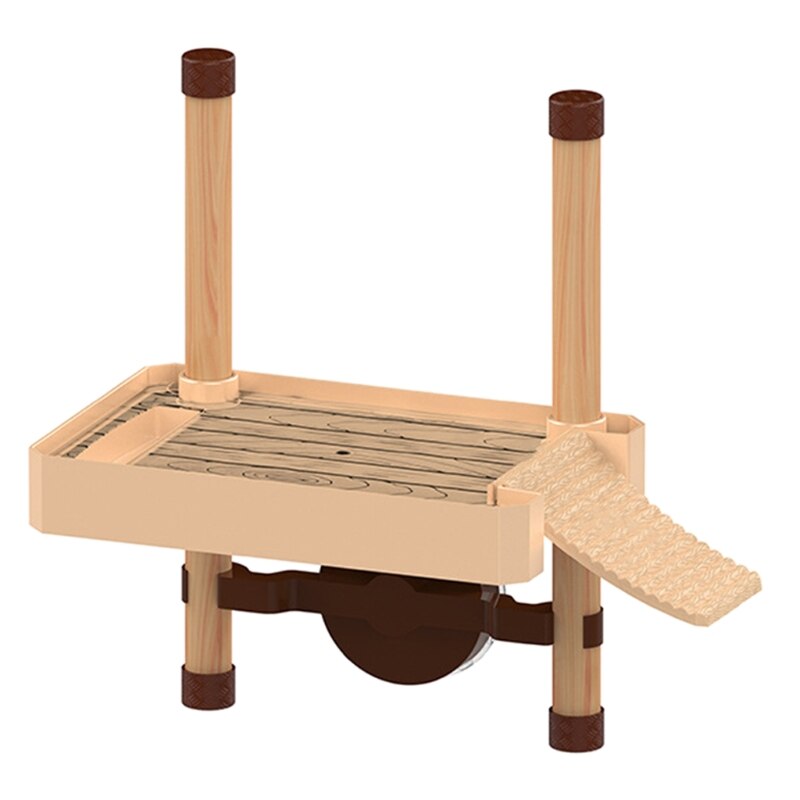 Turtle Pier Floating Basking Reptile Ramp Platform Terrace Brazilian Tortoise Climbing Island Amphibian Floating Island K3NA