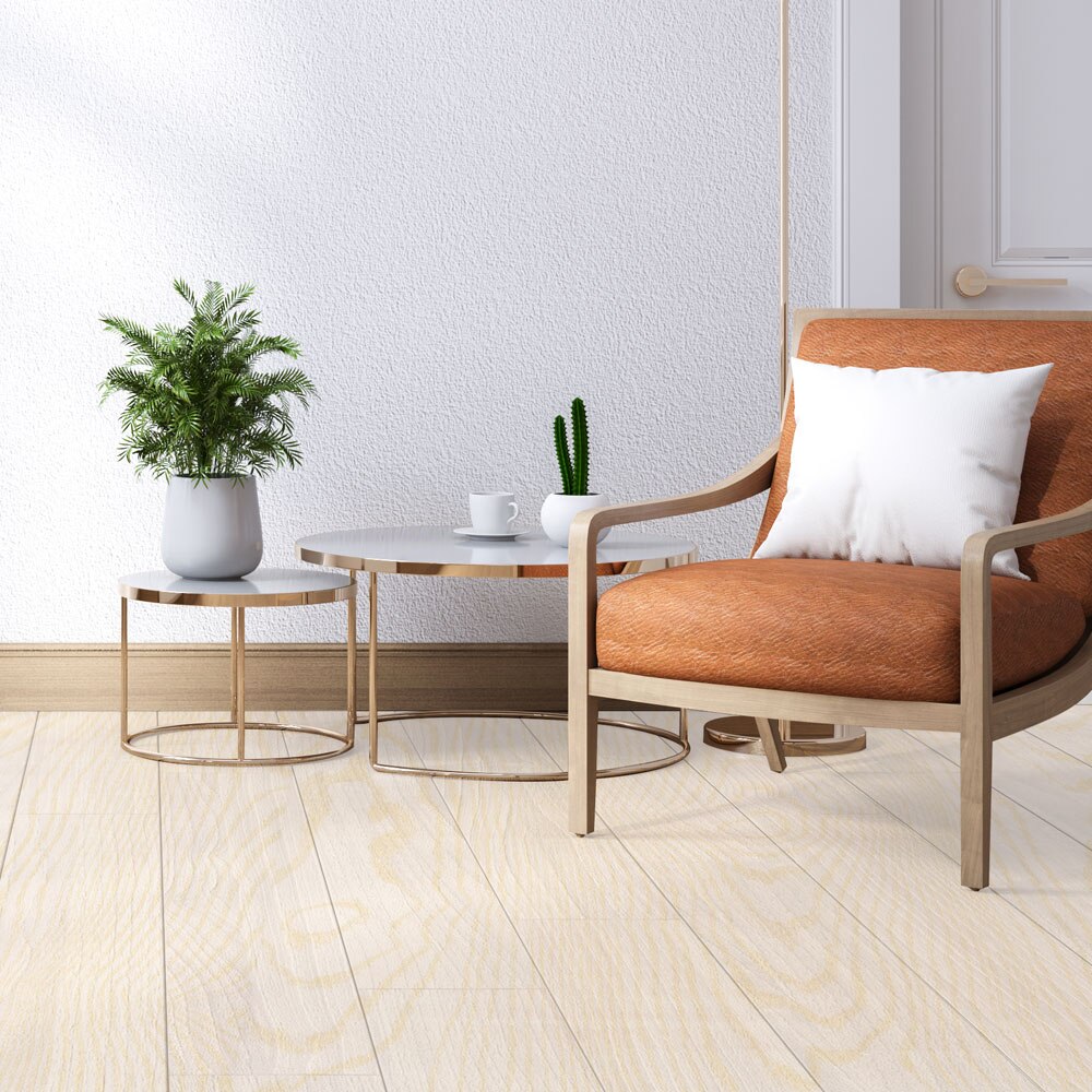 Funlife® 20x300cm Golden Wood Floor Sticker PVC Waterproof Wall Sticker for Bedroom Bathroom Kitchen Furniture Home Decor