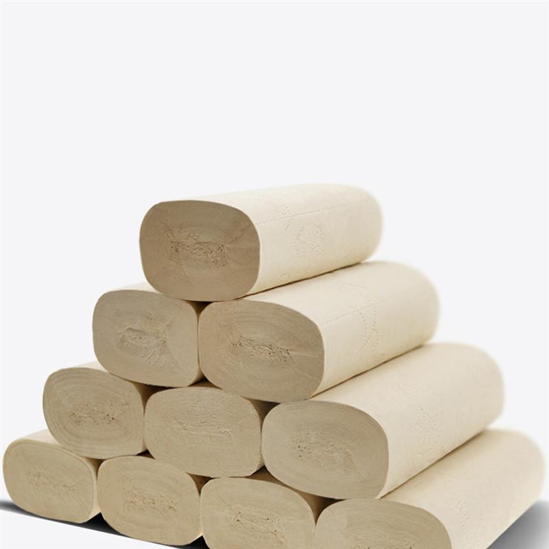 16 Rolls Of One Bag Water Absorbtion Paper Soft Roll Paper Bamboo Pulp Coreless Tissue Paper For Home Toilet Hygienic Paper