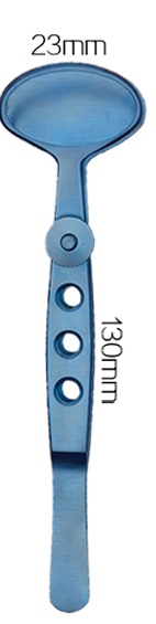 Pinzas para párpados de acero inoxidable de tres tamaños, tamaño S, M, L, chalazion, calazion, cyst, clip, herramientas para los párpados, herramientas de maquillaje, acce: Negro y rojo
