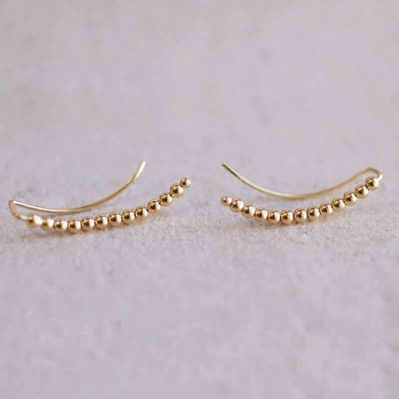 Gold Filled Piercing Ear Cuff Clip Earrings Handmad Gold Wrap Oorbellen Minimalist Best Friend Brincos Earrings For Women