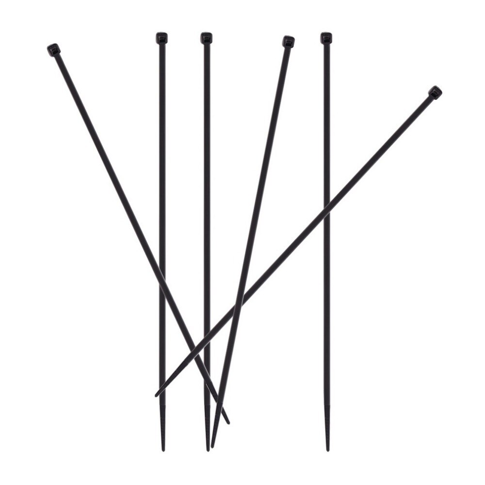 100pcs Practical 2.2 X 150mm Nylon Plastic Cable Ties Zip Organiser Fasten Wire Wrap Cord Strap Pack Black