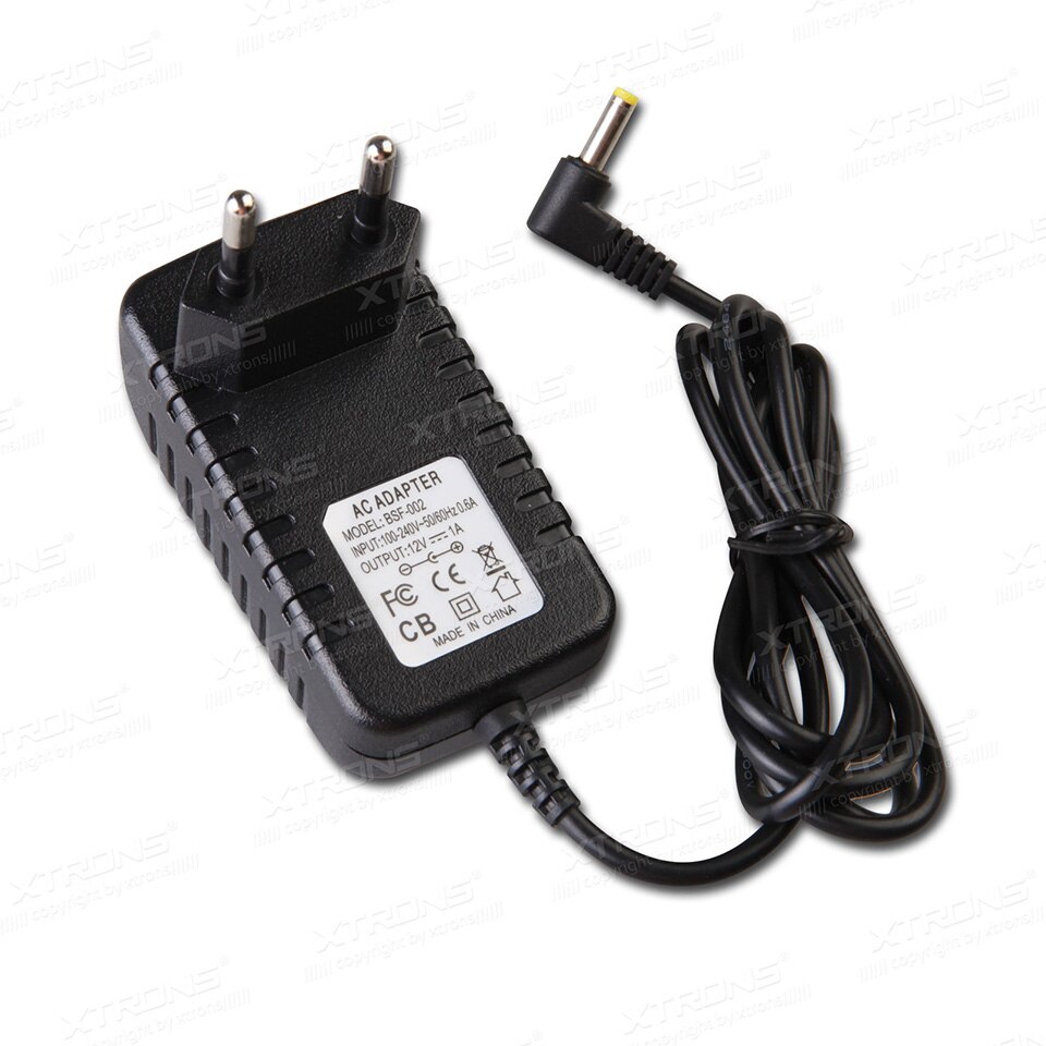 EU 2 Pin AC/DC Power Supple Adapter Plug 1A 12V Only For Xtrons Car Detachable Headrest DVD Player And Low Power Electronics