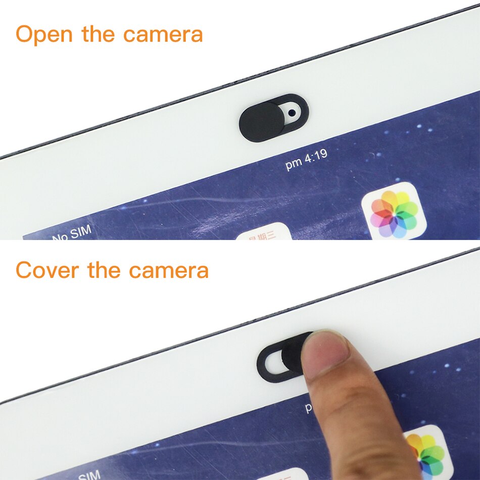 WebCam Cover Shutter Magnet Slider Plastic Universal Antispy Camera Cover for Laptop Iphone 11 Pro Max Xr Camera Lens Protector