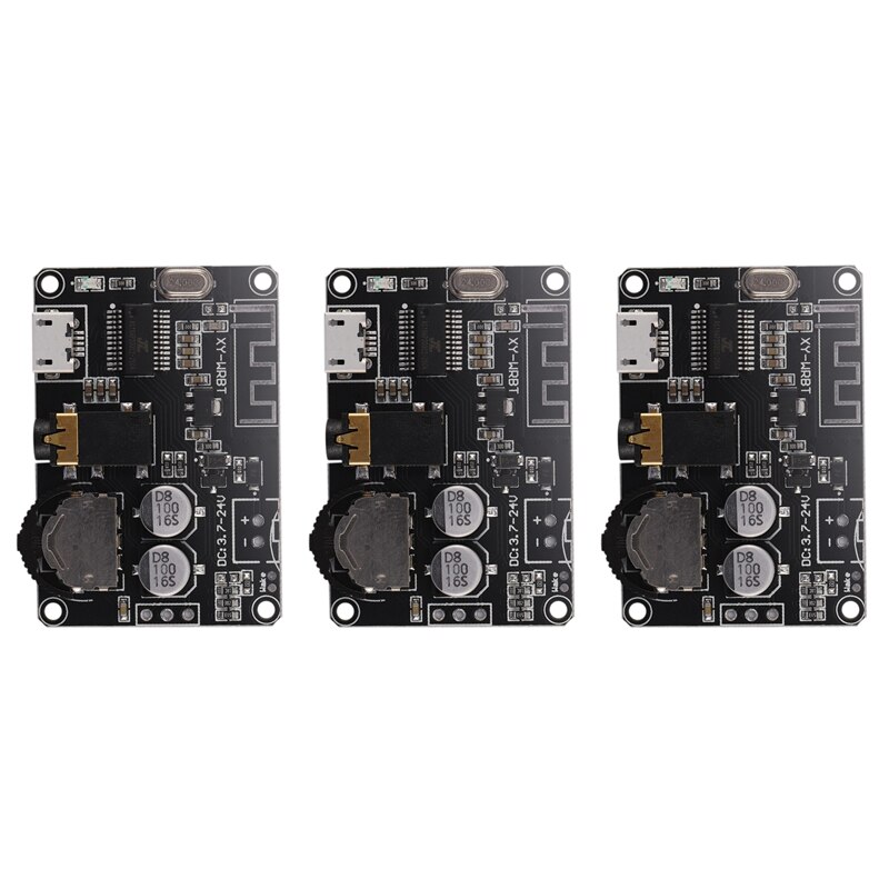 3X Bluetooth Audio Receiver Board Bluetooth 5.0 Mp3 Lossless Decoder Board Draadloze Stereo Muziek Module: Default Title