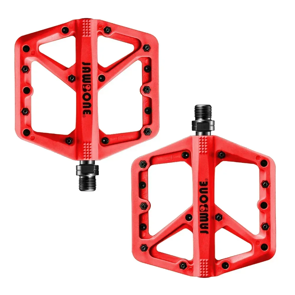 Jawbone 2023 MTB-fietspedalen Plat platform Nylonvezel voor Road Mountain BMX Fietsonderdelen: YELLOW