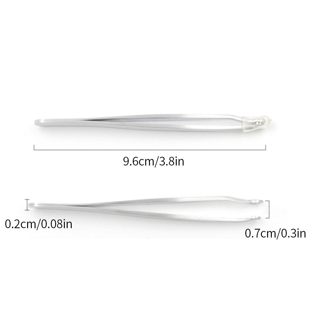 Nose Hair Clip Nose Hair Trimming Tweezers Round Tip Stainless Steel Eyebrow Tweezers Hair Removal Manual Tool For Ingrown Hair
