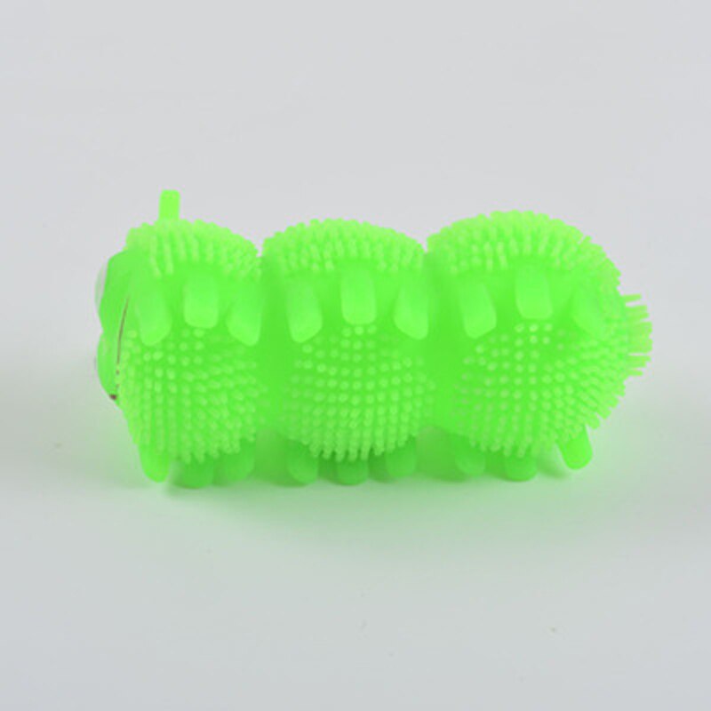 LED Flash lumineux serrant doux chenille nouveauté amusant adulte décompression jouet respirant brillant jouet enfants pour les enfants