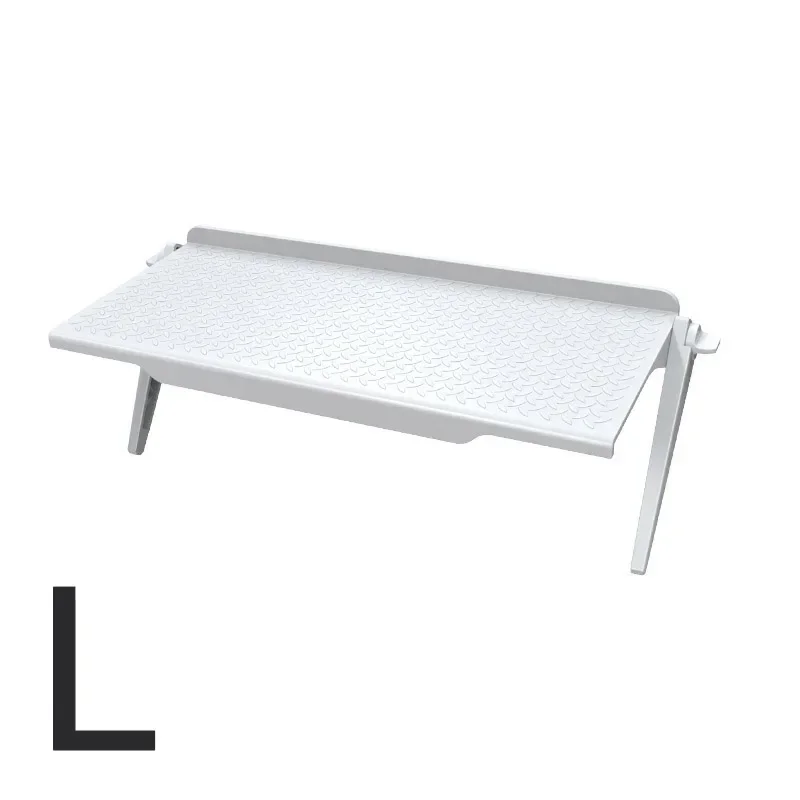Estante de almacenamiento superior ajustable para pantalla de TV, soporte para Monitor de ordenador, soporte de escritorio, estante de exhibición para TV, estante de almacenamiento: Gris
