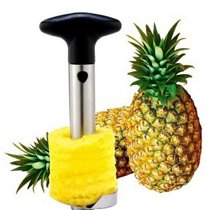 Rustfrit stål ananas skiver ananas kniv skræller frugtskærer køkkenredskaber