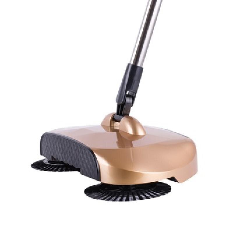 Stainless Steel Hand Push Sweeper Sweeping Machine Push Type Magic Broom Dustpan Handle Household Hand Push Cleaning Packag Mop: C