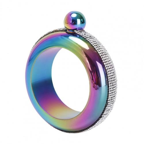 Convenient Wine Flask Five Colors Wine Pot Easy to Carry Rust-resistant Bracelet Wine Pot: Multicolor
