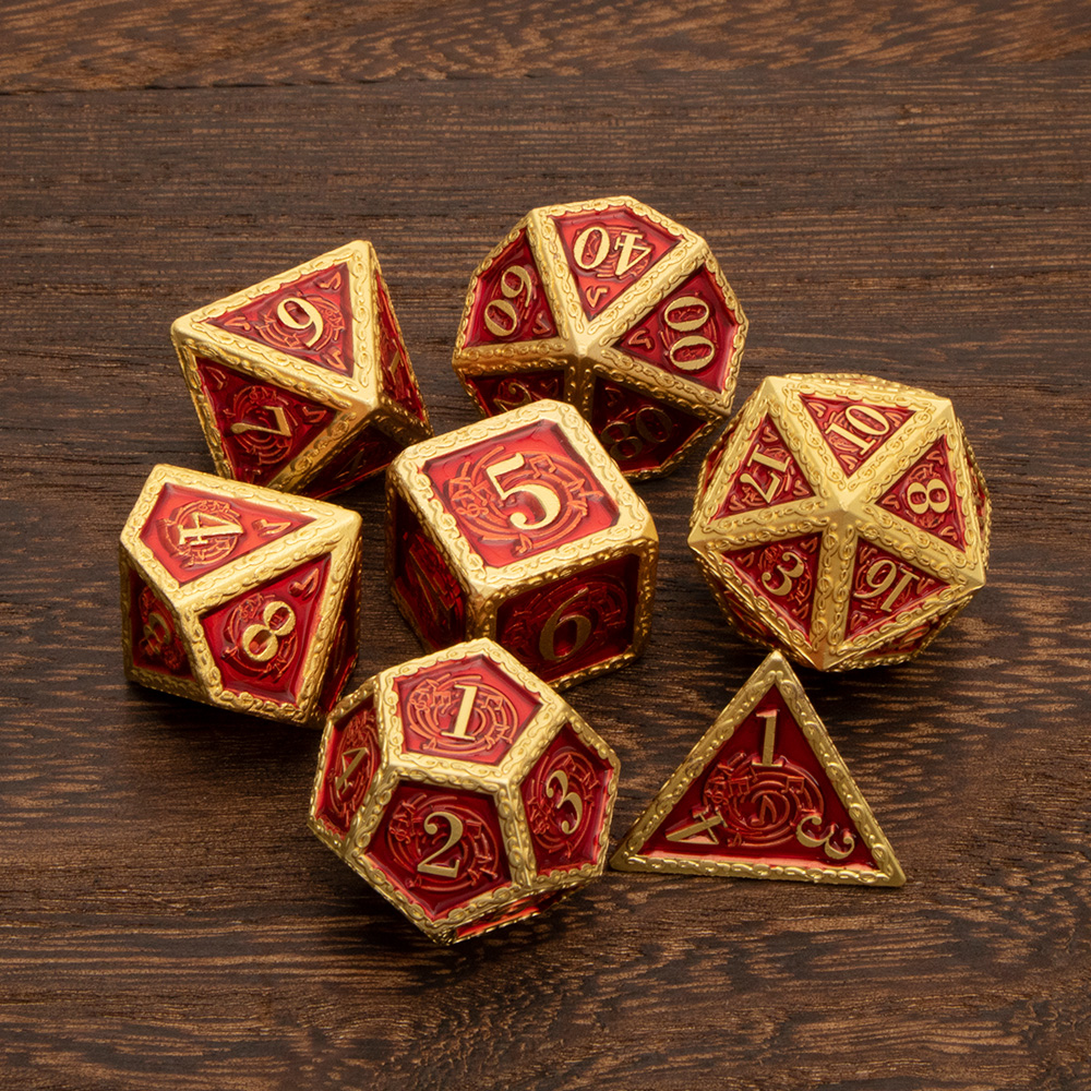 Metalen Dnd Dobbelstenen Set Dungeon En Dragon D &amp; D D + D Dices Set D20 D12 D10 D % d8 D6 D4 Mtg Rpg Veelvlakken Rollenspel Dobbelstenen