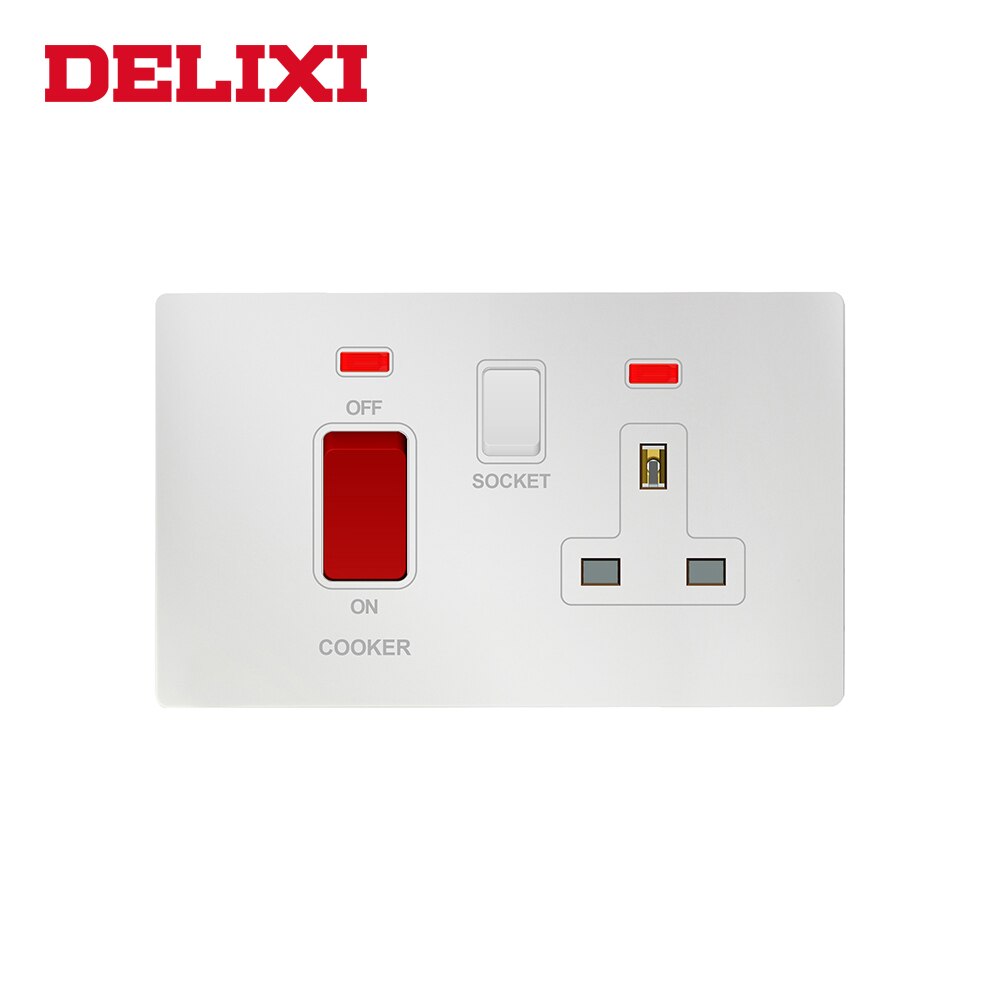 Dual Power Socket 9000 With USB Outlet UK Wall Socket 13A Wall Electric Socket UK Standard Dual USB Port Socket: Cooker Control Unit