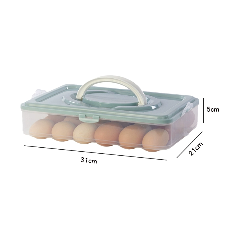 Kitchen egg storage box 2 layer 40 grid egg carton Food container storage box CY50601: Clear
