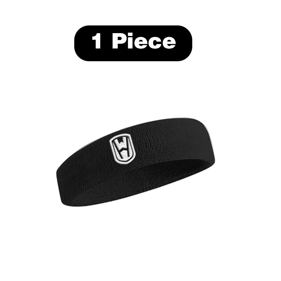 Wosweir Katoenen Atletische Hoofdband Elastische Zweetbanden Vrouwen Mannen Basketbal Sport Gym Fitness Zweetband Volleybal Tennis: YELLOW