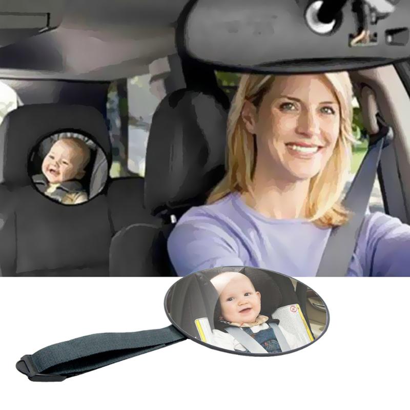 Espejo de seguridad para coche de bebé, espejo de seguridad para asiento trasero para espacio trasero, Cuidado infantil de seguridad cuadrada, accesorios para Monitor de coche para niños