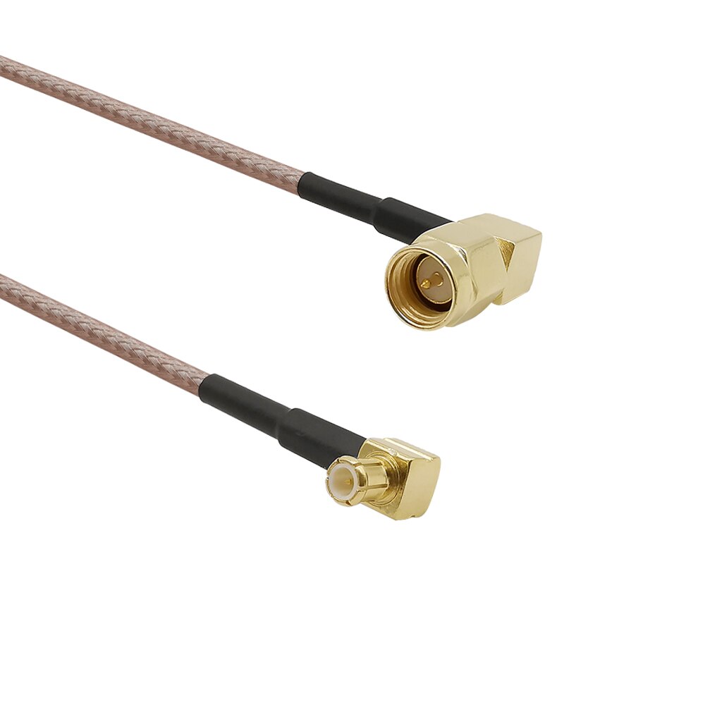 Sma Male Haakse Mcx Male Plug 90 Graden Pigtail RG316 Rf-coaxkabel Montage Antenne Draad Connector 10/15/20/30 Cm
