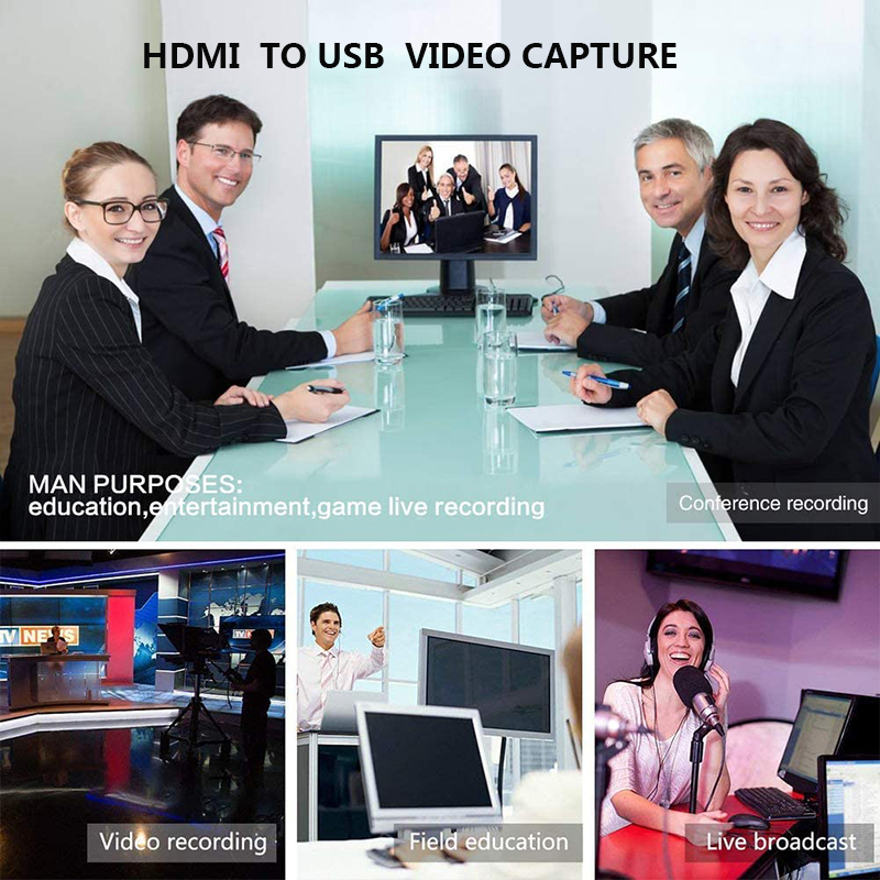1080p video capture hdmi capture card box hdmi til usb video capture spil udsendelse  hd 1080p video capture