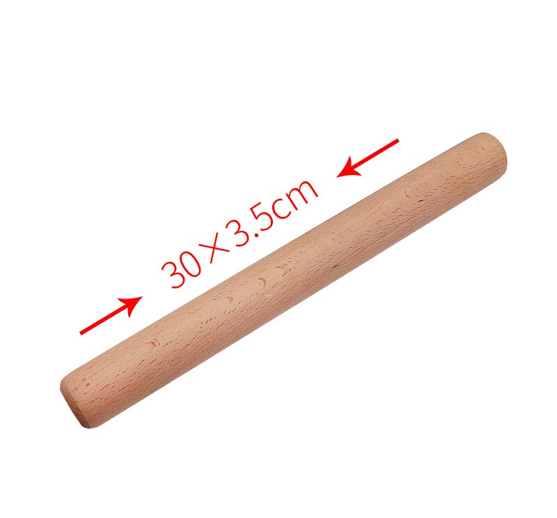 Wooden Roller Dough Pastry Pizza Biscuit Tools Pasta Cracker Wide Noodles Baking Bake Roasting Rolling Pin Kitchen rolling pin: 30x3.5cm