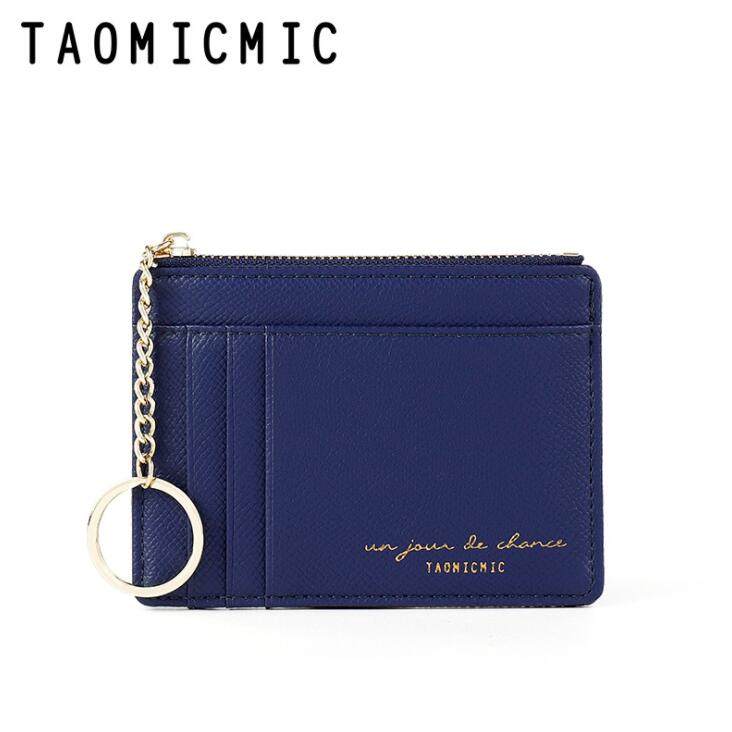 Étui de protection en cuir PU pour femmes, de , moderne, carte d'identité, Bus bancaire, mignon, portefeuille pour femmes: Navy