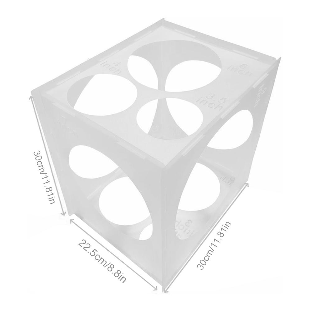 11 Holes Balloon Sizer Box Balloon Arches Columns Make Balloons Size Measurement Tool for Birthday Globos Party Decoration