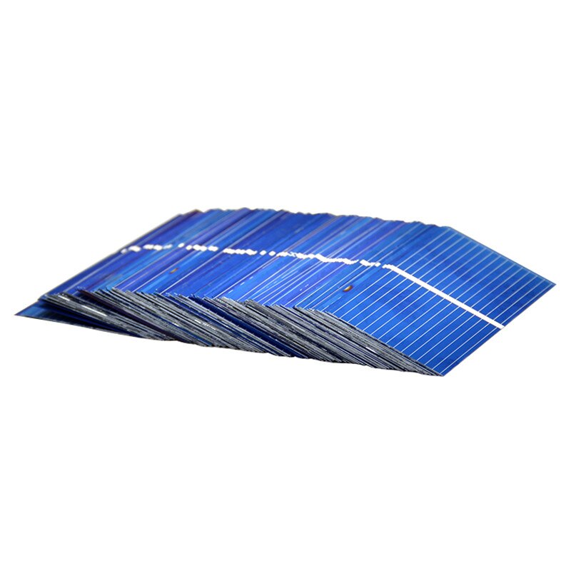 SUNYIMA 100pcs 52x26mm 0.25W 0.5V Solar Panel Polycrystalline Silicon solar module DIY Photovoltaic Panel DIY Home Solar Siste