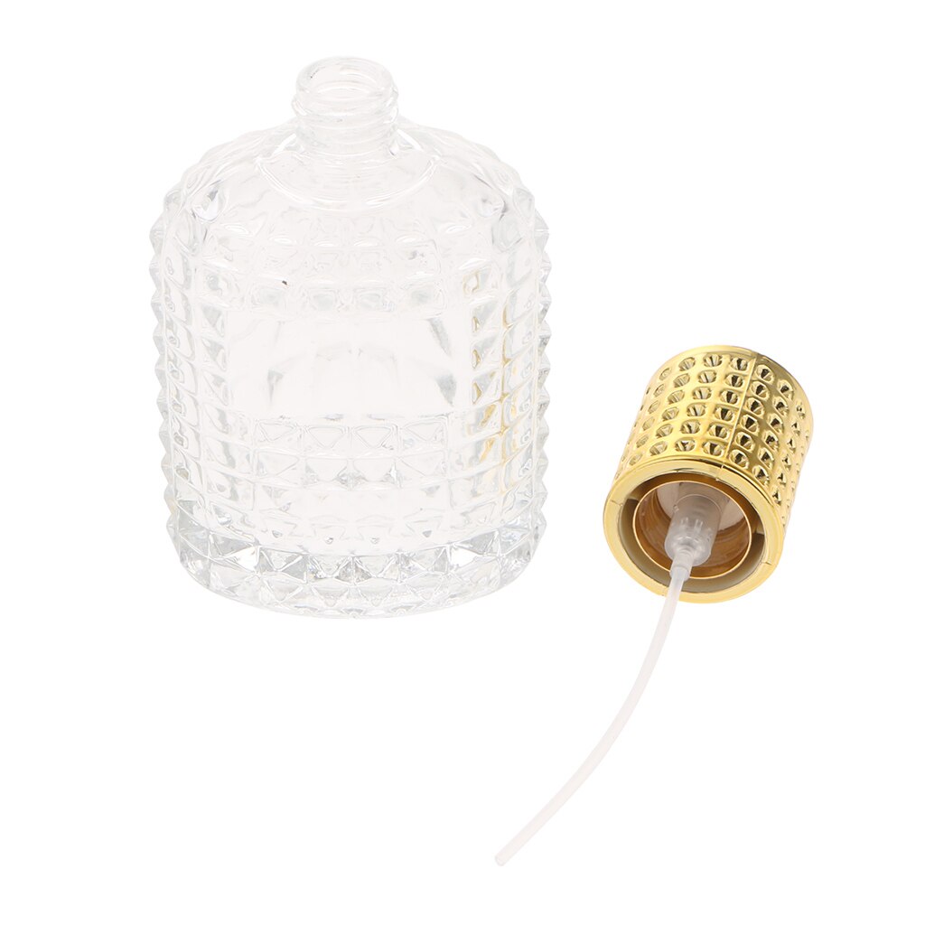 3x ananas glas parfume flaske æteriske olier flaske beholder guld 50ml
