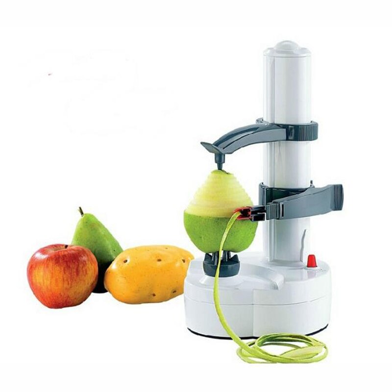 Automatisk rustfrit stål elektrisk kartoffelskræller multifunktionelle grøntsager frugt æble rotere skræller køkken skrælningsmaskine