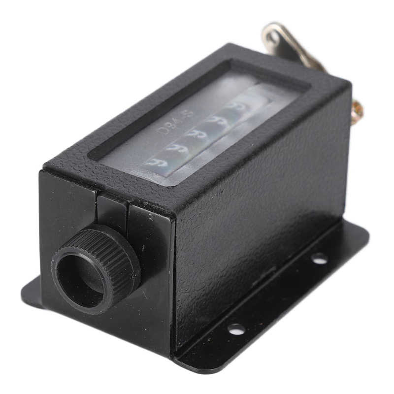 Mechanical Counter 6 Digit Hand Pull Stroke Tally Counter with Spring for Punch Press D94-S Manual Tally Counter